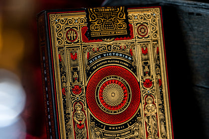 High Victorian Red Playing Cards – image 1