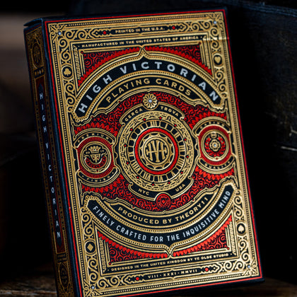 High Victorian Red Playing Cards – image 1